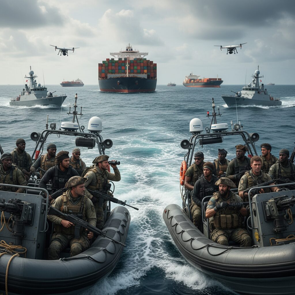 explorez la géopolitique de la piraterie moderne et l'impact des flibustiers contemporains à l'ère de la mondialisation sur les routes maritimes et les relations internationales.