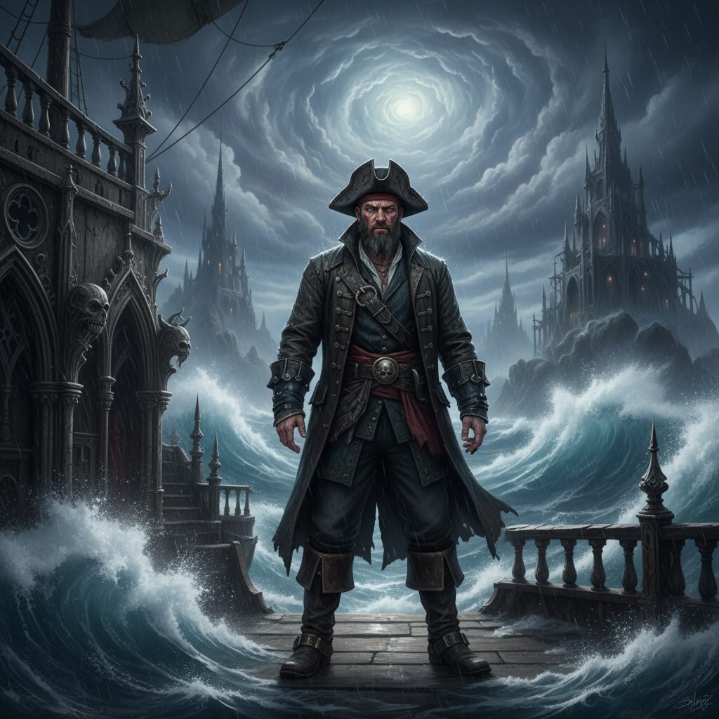 embarquez avec kernok le pirate pour un voyage captivant à travers des mers tumultueuses et un univers gothique fascinant, où aventure et mystère se mêlent.