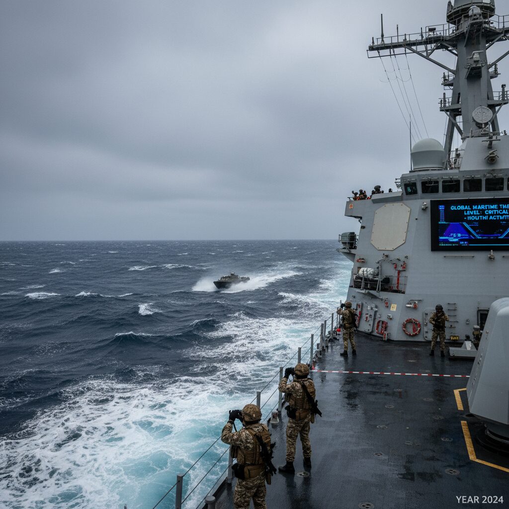découvrez pourquoi l'année en mer est la plus périlleuse depuis 2011, avec une augmentation significative des attaques houthistes mettant en danger la sécurité maritime.