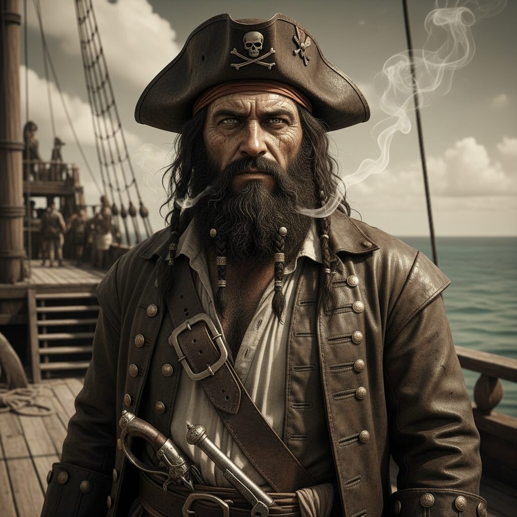 découvrez le portrait fascinant de barbe noire, le pirate légendaire des caraïbes, et plongez dans l'histoire mystérieuse de ce corsaire redouté et emblématique.