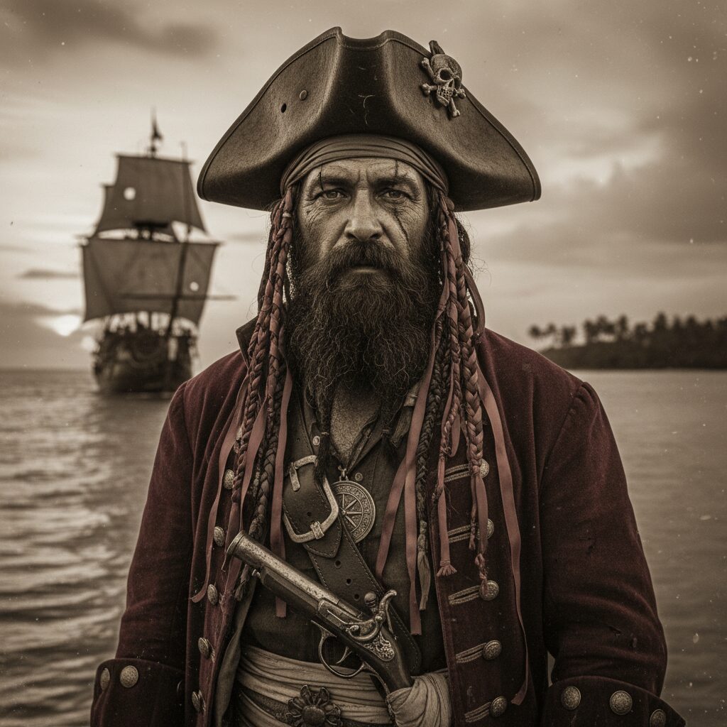 découvrez l'histoire fascinante de barbe noire, le pirate légendaire des caraïbes, à travers un portrait captivant mêlant aventure et mystère.