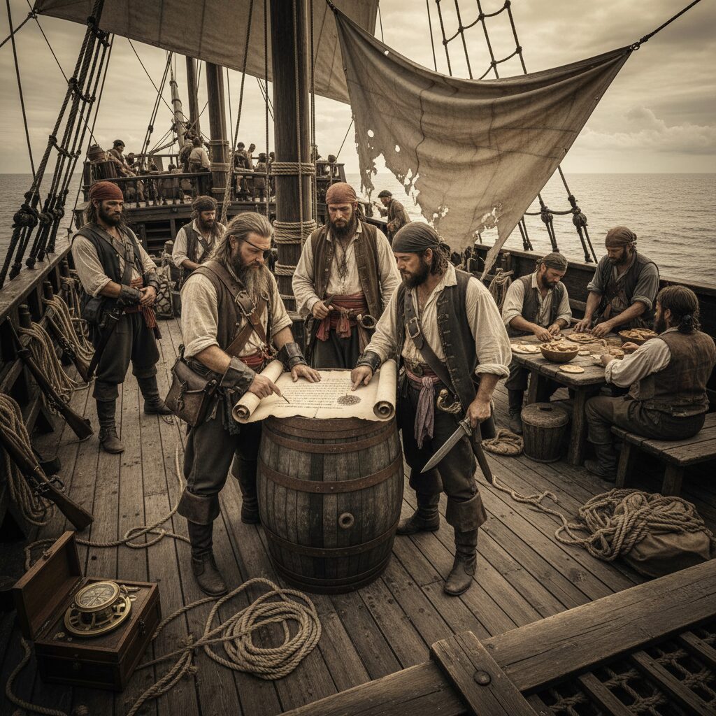 découvrez le code des pirates : une étude approfondie des règles de vie à bord des navires pirates et leurs impacts sur la société et la hiérarchie à bord.