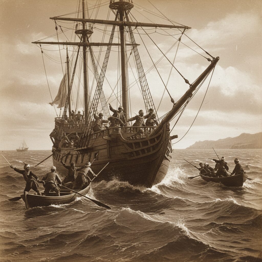 découvrez l'histoire des corsaires barbaresques, ces pirates méditerranéens connus pour leur influence majeure sur les échanges commerciaux européens et les conflits maritimes de l'époque.