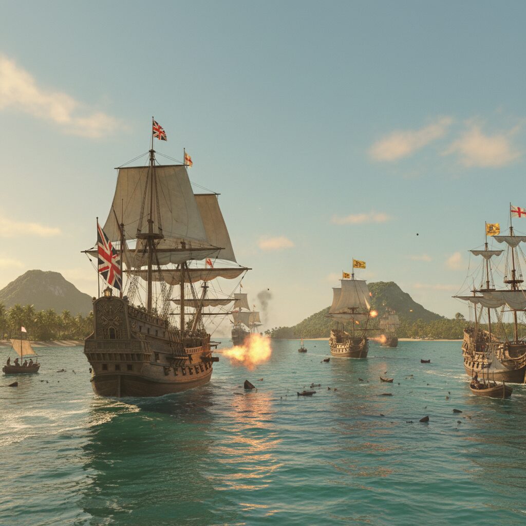 découvrez les expéditions corsaires de sir francis drake dans les caraïbes, une période marquée par des aventures maritimes audacieuses, des batailles navales et la quête de richesses au 16ème siècle.