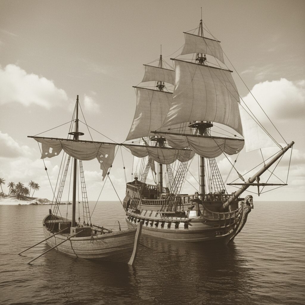 découvrez l'évolution des navires pirates, de la chaloupe au brick, en explorant les innovations techniques et tactiques qui ont marqué leur histoire en haute mer.