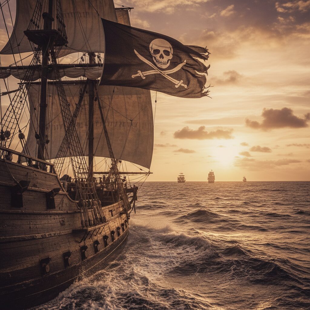 découvrez la signification et l'utilisation historique du pavillon noir dans la piraterie, symbole emblématique des corsaires et de leurs actes en mer.