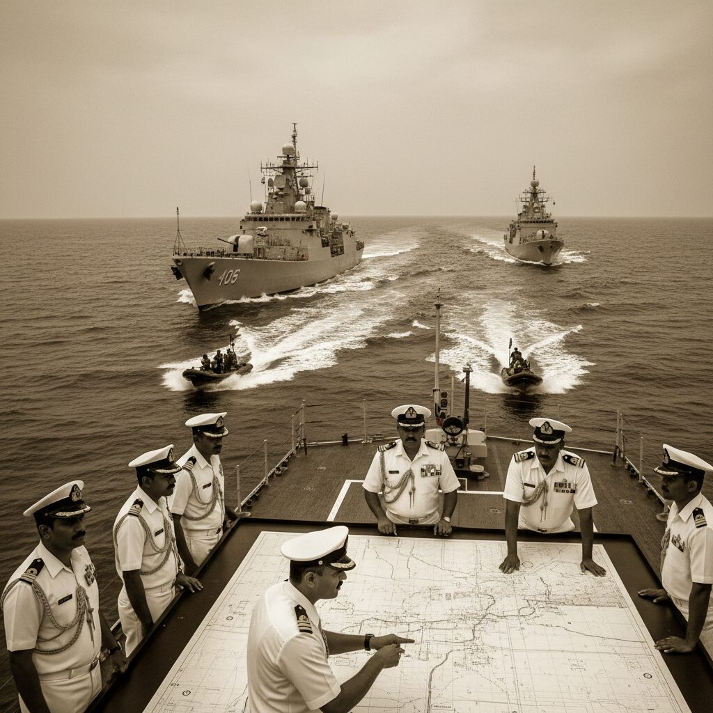 découvrez les stratégies déployées par la marine indienne lors de l'opération sympathique contre les pirates du détroit de badajoz, mettant en lumière leurs tactiques et interventions maritimes.