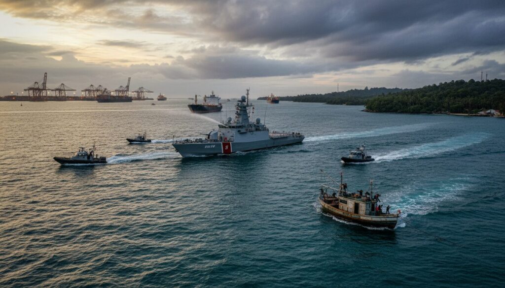 découvrez comment singapour et malacca luttent sans relâche contre la piraterie dans les détroits stratégiques, assurant la sécurité des routes maritimes vitales.