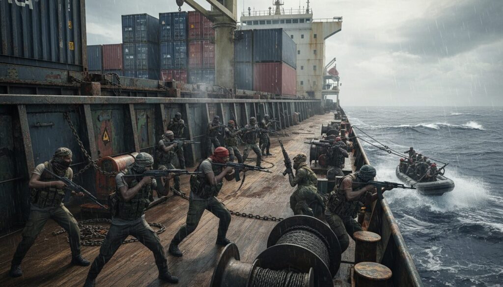 découvrez les détails du conflit meurtrier survenu entre pirates à bord du cargo faina en somalie, une situation critique pour la sécurité maritime dans la région.