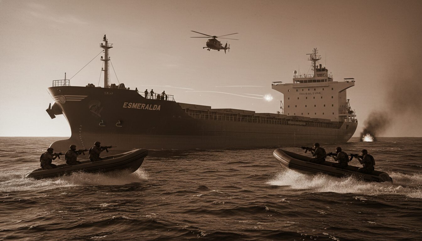 une analyse approfondie du kidnapping de marins dans le golfe de guinée, illustrée par le cas dramatique de l'esmeralda, explorant les causes, conséquences et solutions.