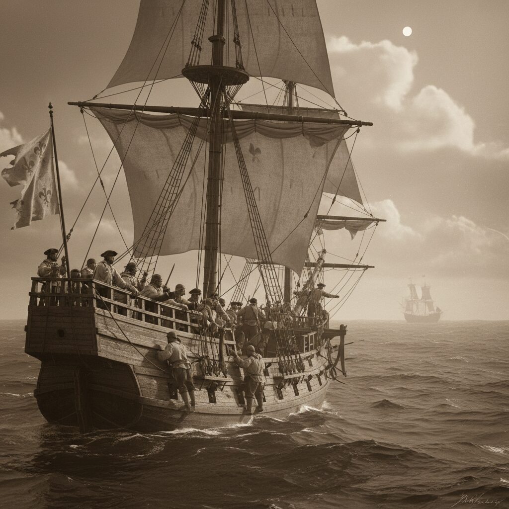 découvrez la biographie détaillée du corsaire hugues de la tuque, ses exploits en mer et ses prises maritimes impressionnantes.