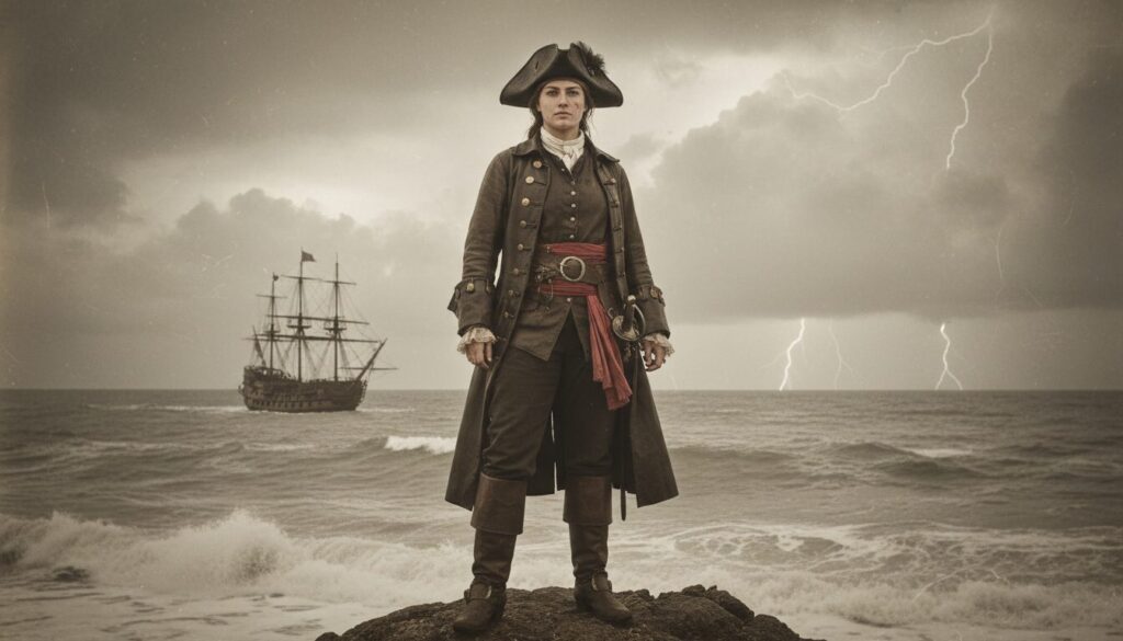 découvrez l'aventure captivante d’édith north, capitaine pirate redoutable naviguant au large des côtes anglaises, entre mystère et bravoure.