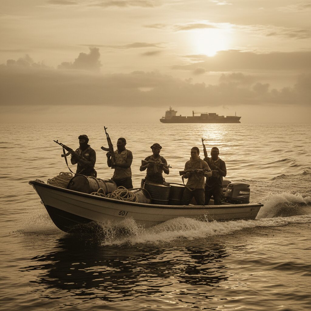 analyse approfondie du groupe pirate nigérian black scorpions et de leur impact sur la sécurité maritime dans le golfe de guinée.