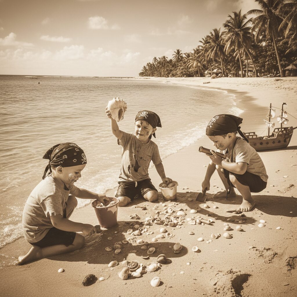 découvrez une chasse aux coquillages ludique et aventureuse pour enfants, inspirée des pirates. une activité imaginative pour explorer la plage tout en s'amusant!
