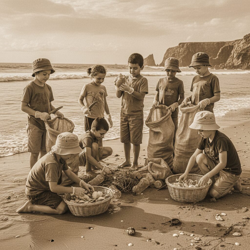 découvrez l'activité ludique de la chasse aux coquillages façon pirates pour enfants, une aventure amusante et éducative en bord de mer.