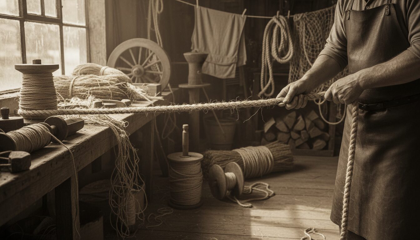 découvrez la fabrication artisanale de la corde traditionnelle et ses nombreuses utilisations au quotidien, alliant savoir-faire ancien et praticité moderne.