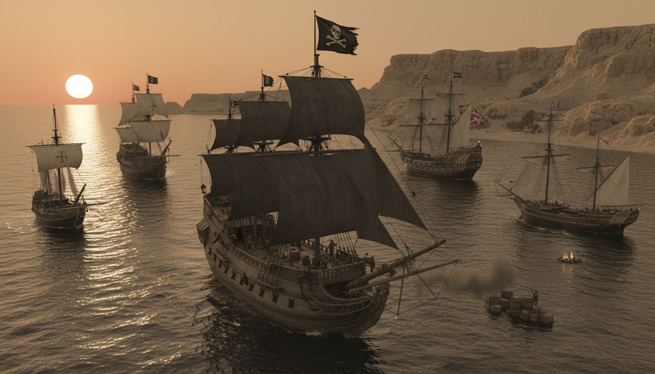 découvrez les enjeux commerciaux et les puissances impliquées dans la piraterie en mer rouge au xviiie siècle, une période marquée par des conflits stratégiques et économiques.