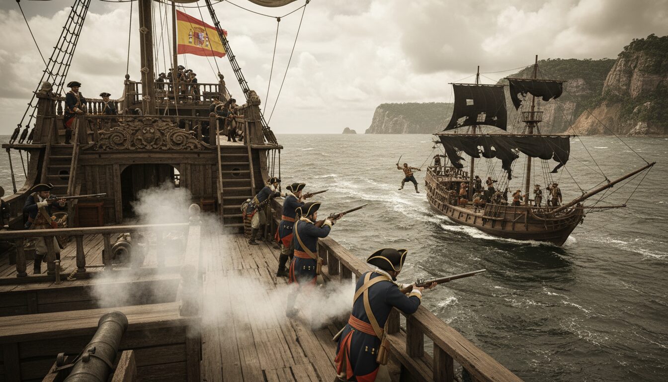 découvrez l'histoire fascinante de la piraterie en amérique du sud au xviiie siècle, explorant les actions des corsaires espagnols et des pirates étrangers.