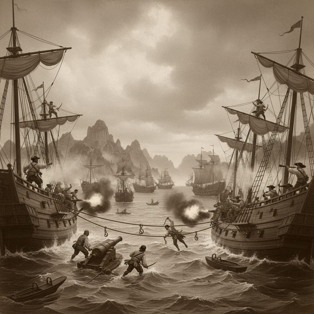 explorez la piraterie en mer de chine au xviie siècle, ses dynamiques régionales complexes et les affrontements navals marquants qui ont façonné l'histoire maritime de l'asie.