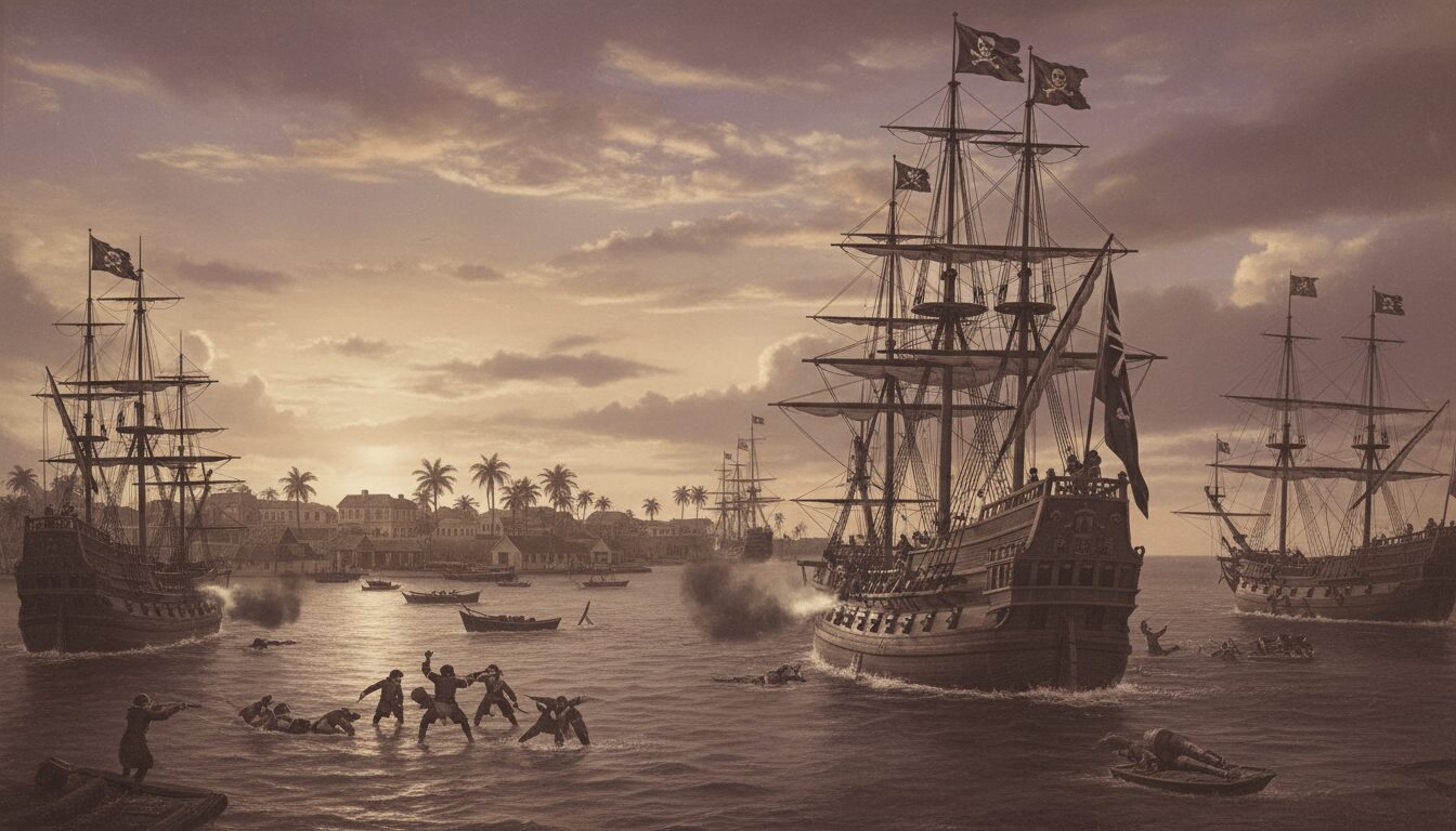 découvrez le contexte historique de l'assaut pirate contre port royal en 1720 et ses répercussions majeures sur la jamaïque, entre enjeux économiques, sociaux et politiques.