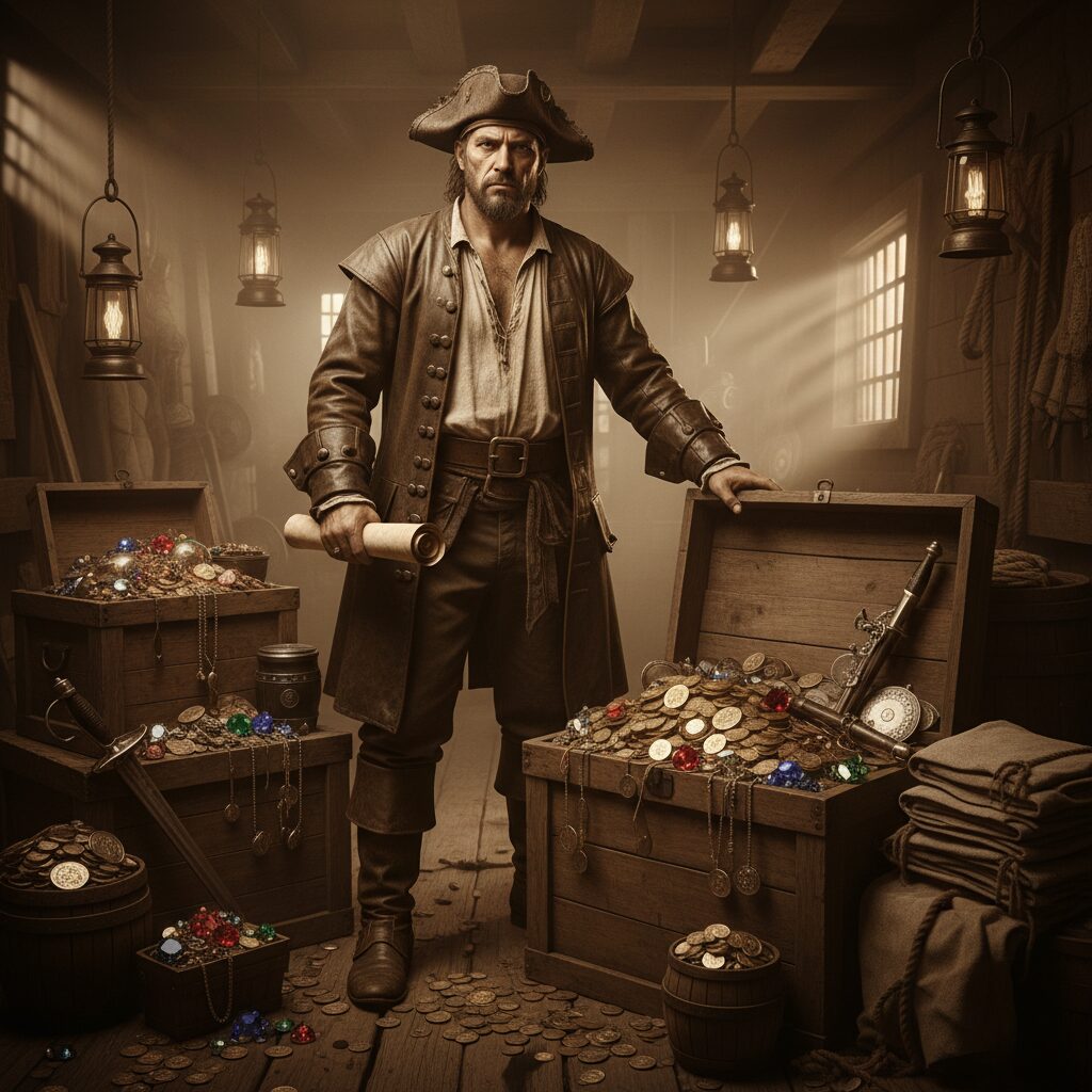 découvrez l'importance cruciale du quartier-maître dans la gestion efficace du butin, assurant organisation et répartition équitable au sein de l'équipage.