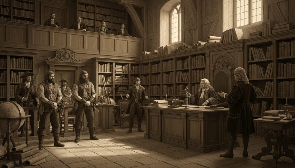 explorez les archives maritimes et découvrez l'historique des procès de pirates en europe au xviie siècle, révélant les secrets et les enjeux légaux de l'époque.