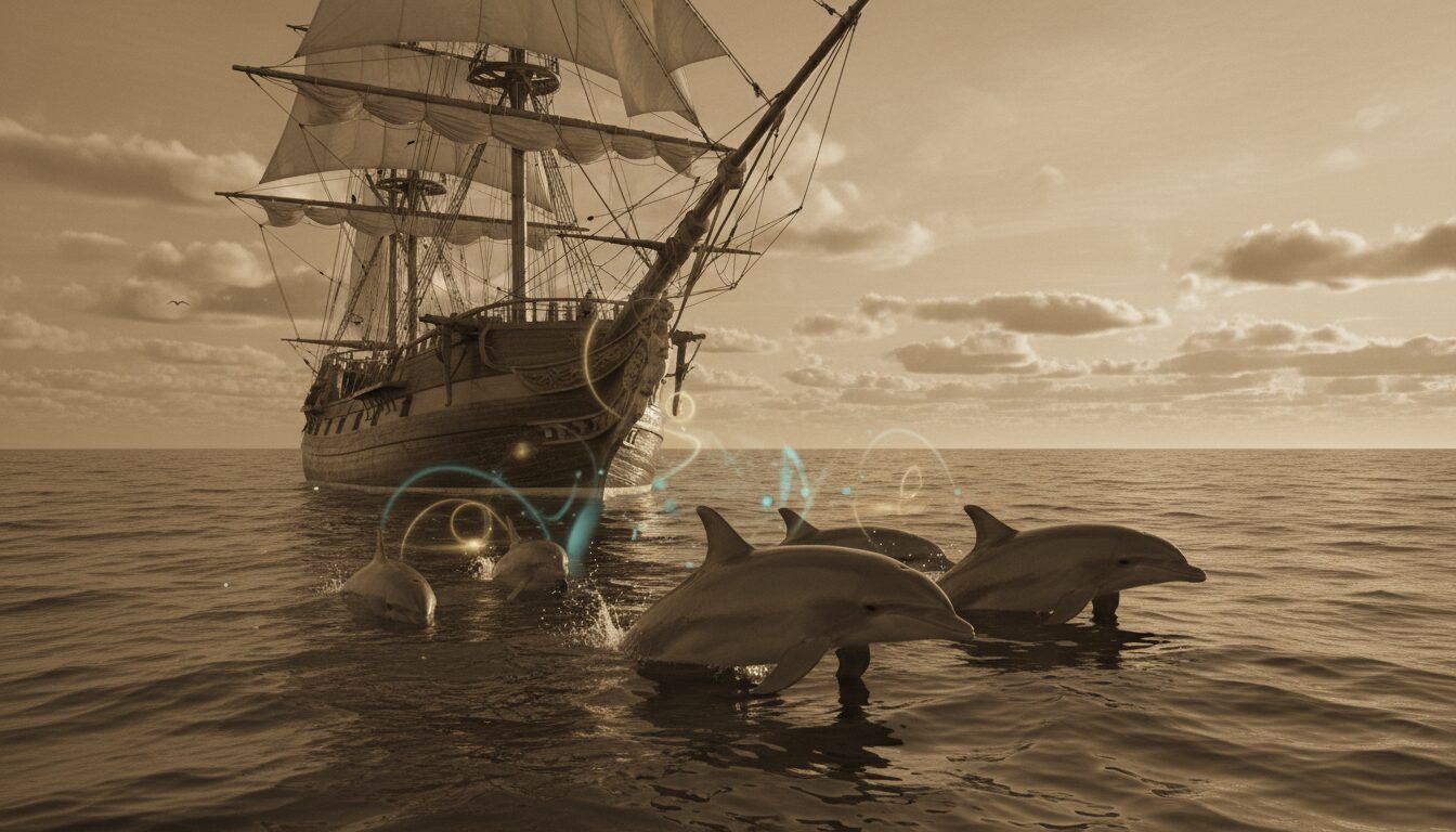 découvrez les croyances fascinantes entourant les dauphins porte-bonheur en haute mer et leur symbolique dans les traditions maritimes.