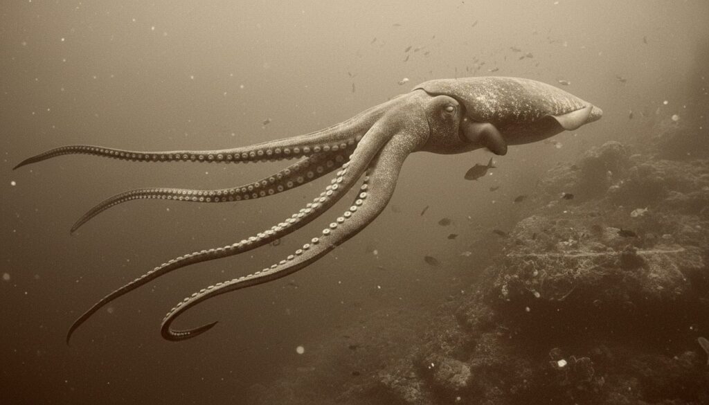 découvrez les récits authentiques et fascinants du calmar géant dans les profondeurs mystérieuses de l'océan atlantique.