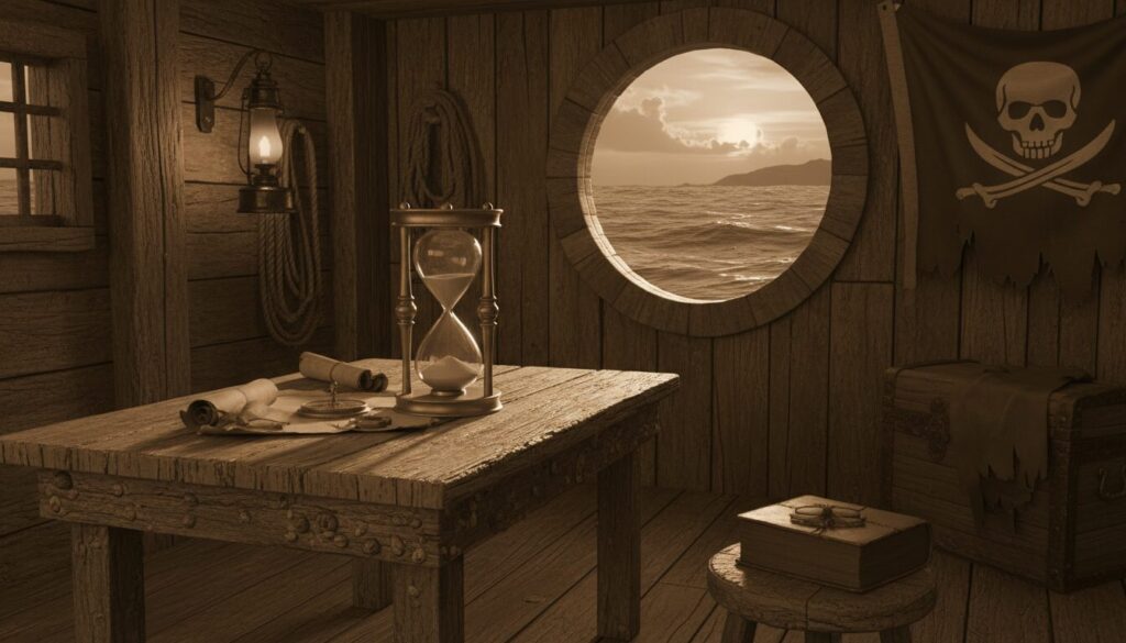 découvrez comment les sabliers étaient utilisés comme instruments de mesure du temps lors des navigations de pirates, un outil essentiel pour la précision en mer.