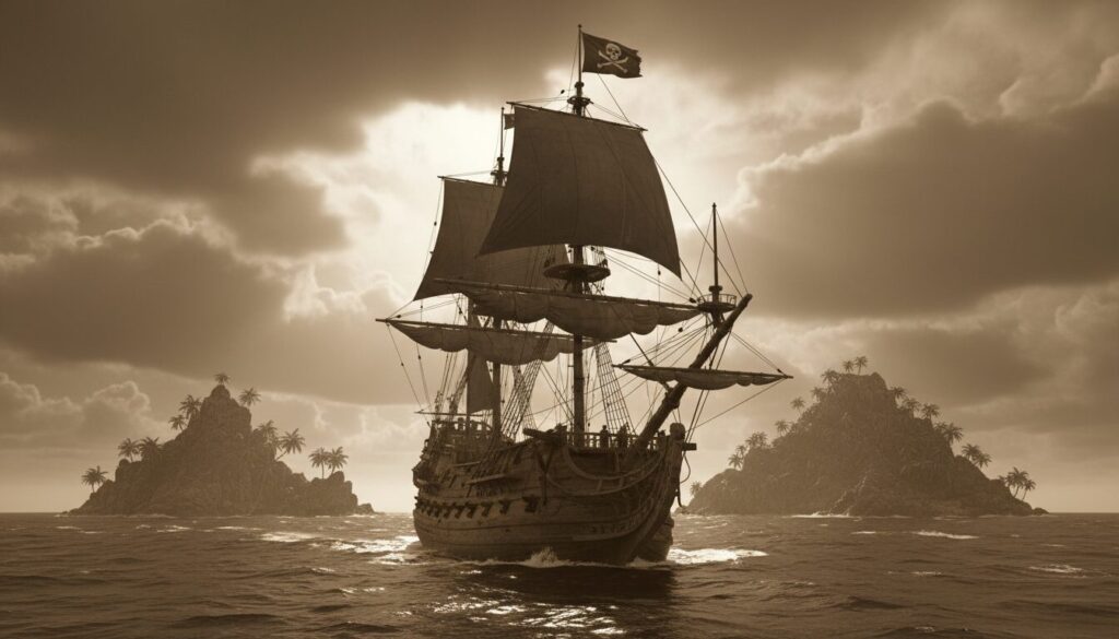 découvrez l'univers fascinant de l'ombre du pirate blackbeard et plongez dans ses légendes maritimes pleines de mystères et d'aventures en haute mer.