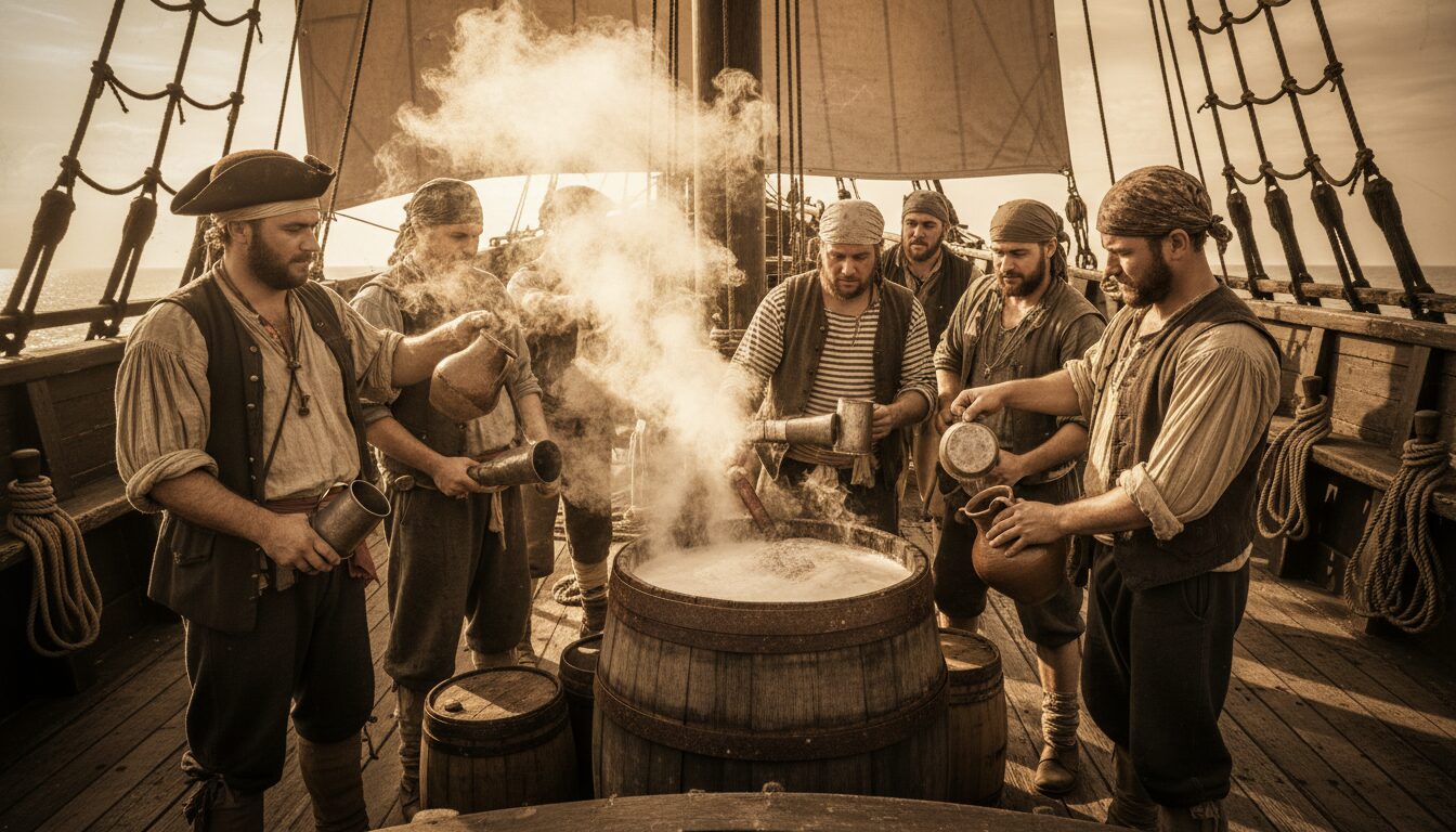 découvrez comment préparer la boisson traditionnelle « flip » au sein de l’équipage, une recette conviviale et authentique qui rassemble les membres autour d'un moment chaleureux.