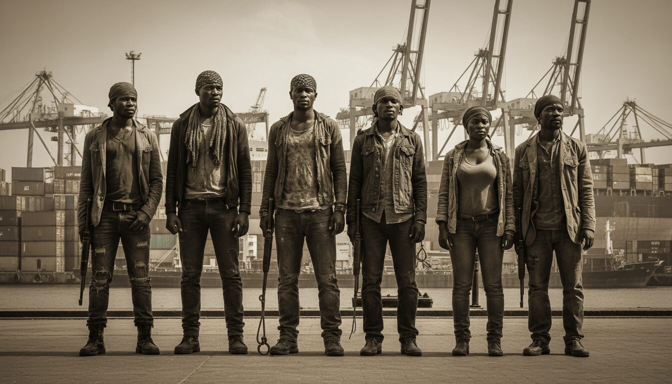 analyse des profils et motivations des pirates urbains opérant à proximité des ports africains, mettant en lumière les dynamiques sociales et économiques qui alimentent ces activités illicites.