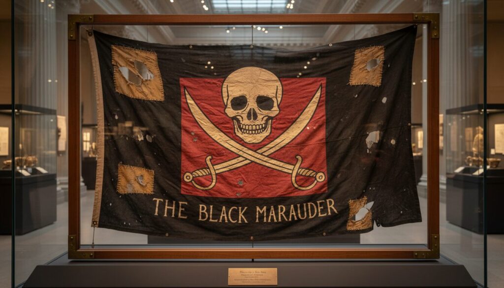 découvrez un drapeau de pirate authentique magnifiquement conservé, exposé pour la première fois à londres. une plongée fascinante dans l'histoire des pirates vous attend à l'abordage !
