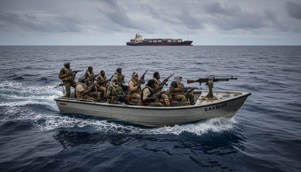 découvrez les enjeux et les menaces liés au retour inquiétant de la piraterie somalienne au large de la corne de l'afrique, une zone stratégique touchée par ce fléau maritime.