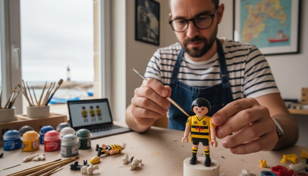 découvrez comment un passionné de charente-maritime a créé un playmobil aux couleurs du stade rochelais, captivant ainsi les internautes avec sa créativité unique.