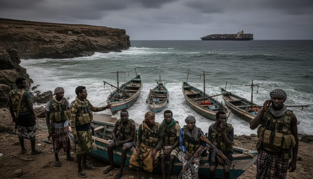analyse approfondie des facteurs historiques, économiques et sociaux expliquant le retour progressif de la piraterie en somalie.