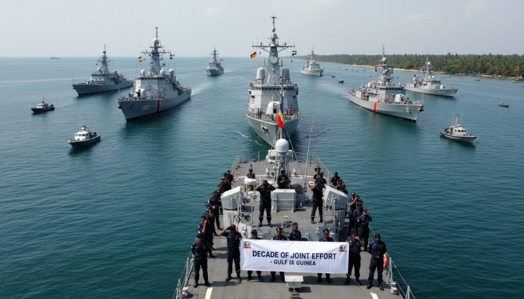 découvrez comment une collaboration de dix ans a renforcé la lutte contre la piraterie dans le golfe de guinée, assurant sécurité maritime et protection des échanges.