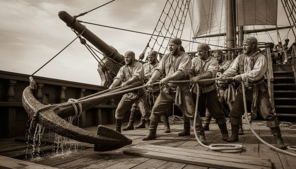 découvrez la signification et l'histoire des chants traditionnels utilisés lors des levées d’ancre et du largage des cordages en mer.