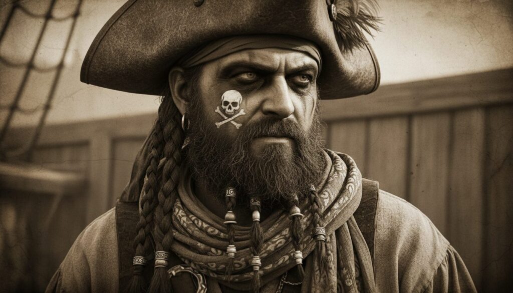découvrez la signification du maquillage et des symboles utilisés par certains pirates, révélant leur histoire, leur identité et leur mystique.