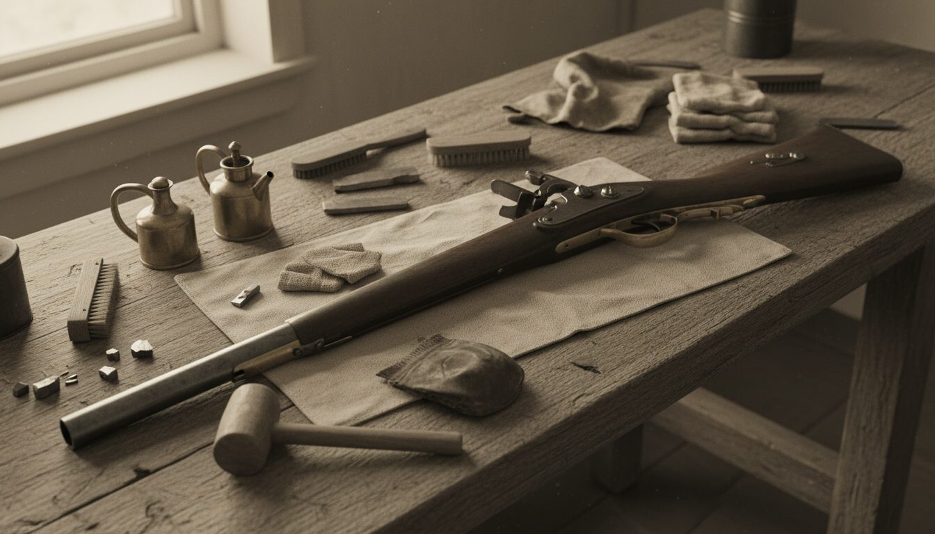 découvrez nos conseils pratiques pour l'entretien des fusils à silex et les routines de nettoyage essentielles afin de préserver leur performance et leur longévité.