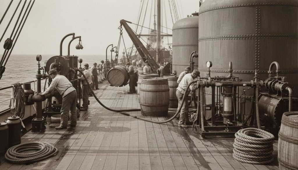 découvrez le processus de fabrication et les méthodes d'utilisation du barilage de l'eau potable à bord des navires, garantissant une eau saine et sécurisée pour les équipages en mer.