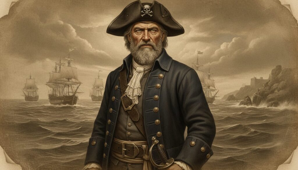 découvrez l'histoire captivante de john goodrich, un pirate intègre naviguant dans un monde sans foi ni loi, où l'honneur et la justice défient la piraterie sauvage.