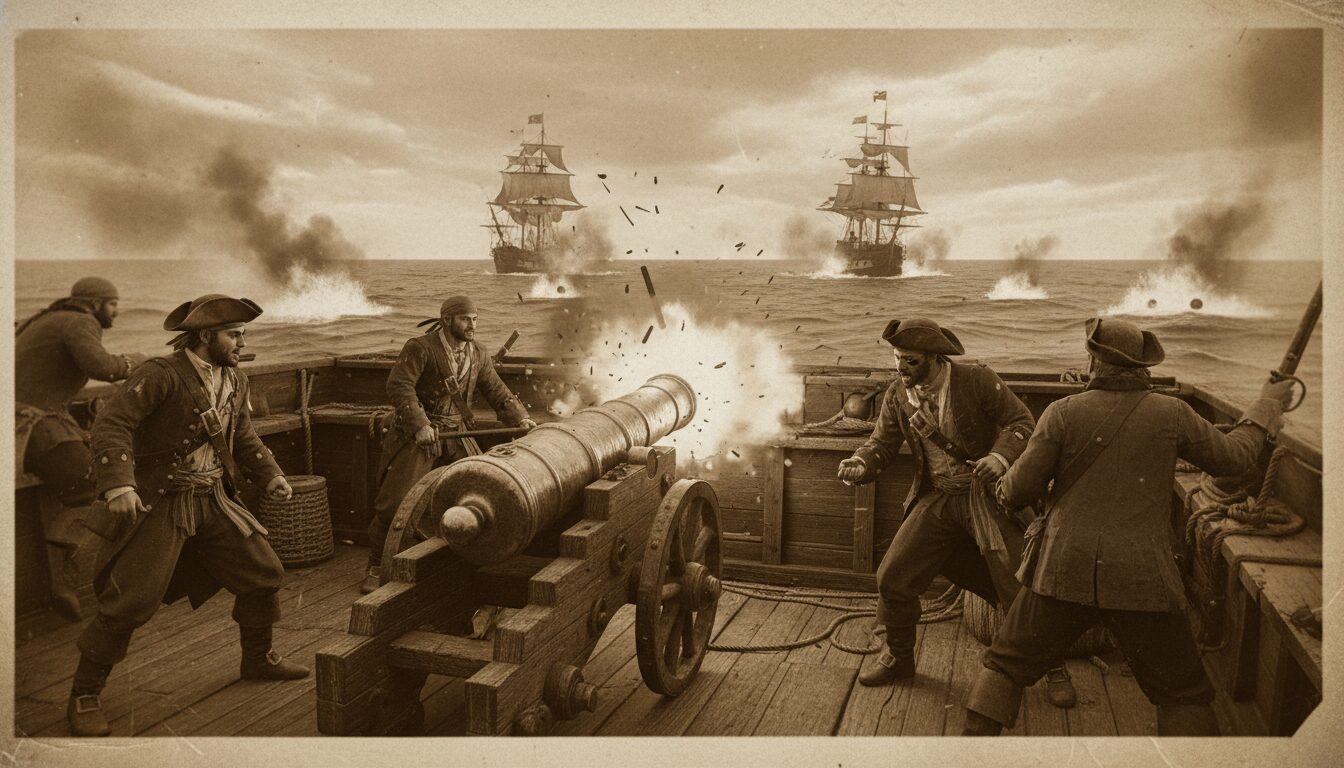 découvrez le rôle essentiel du canonnier lors des combats en mer, son importance dans la stratégie navale et ses responsabilités à bord des navires de guerre.