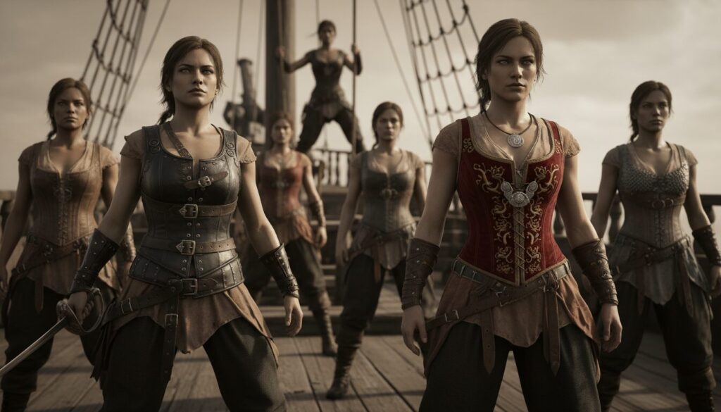 découvrez les différents types de corsets et leur utilité spécifique pour les femmes pirates, alliant style, fonctionnalité et confort en mer.