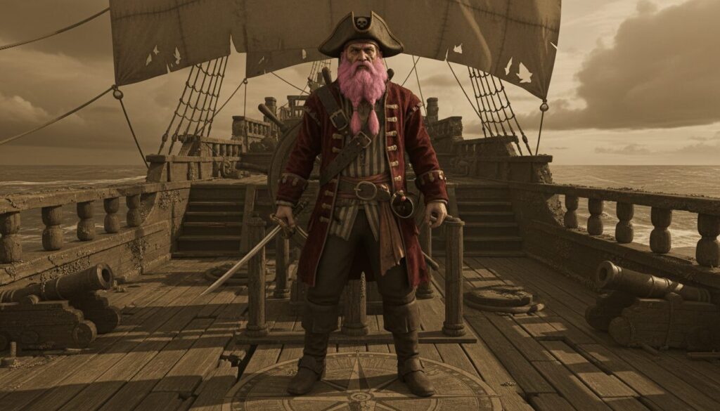 découvrez le portrait captivant de pinkbeard, le personnage emblématique de la série pirate kids adventure, un héros audacieux aux aventures inédites.