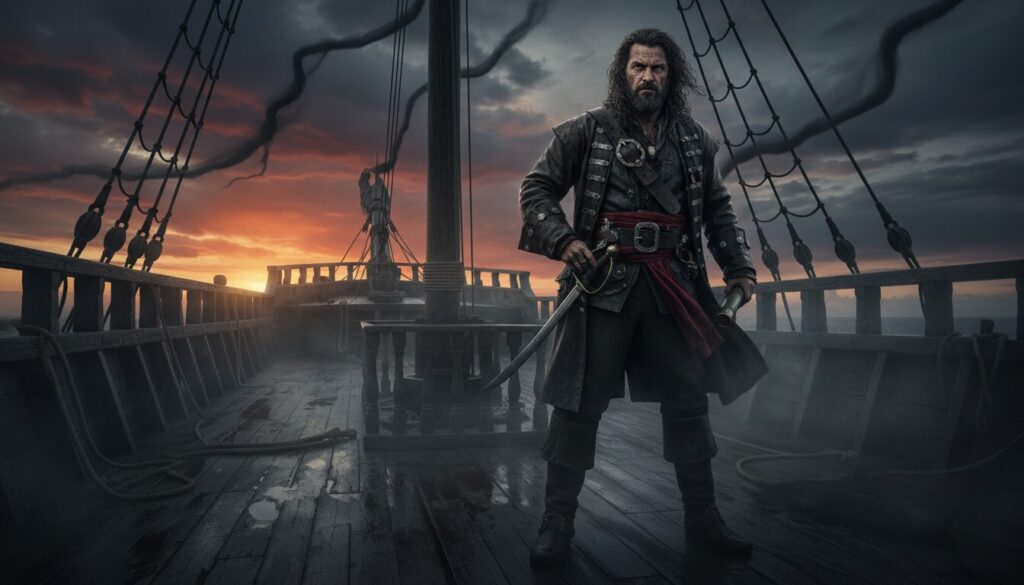 découvrez « kernok le pirate », une aventure captivante où la brise marine se mêle aux ombres gothiques pour un voyage intense et mystérieux.