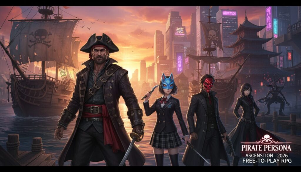 plongez dans une aventure unique où pirates des caraïbes fusionne avec persona dans un rpg gratuit attendu en 2026. préparez-vous à naviguer entre mystère et combats stratégiques !