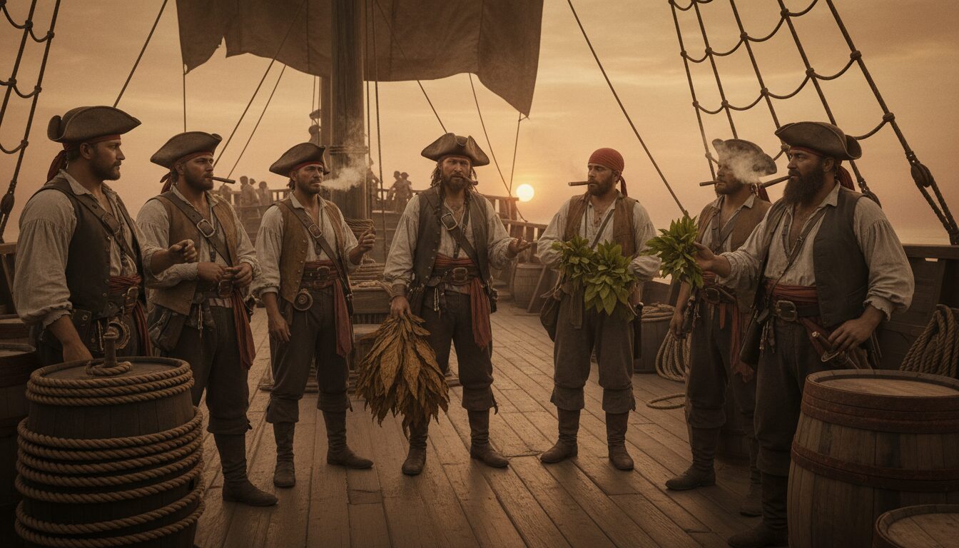 découvrez les habitudes tabagiques des pirates et l'importance des feuilles de tabac dans leur quotidien. plongez dans l'histoire fascinante de ce commerce et de ses impacts culturels.